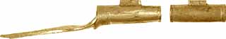 1746 Brown Bess Ramrod Pipes, 3/8" for tapered rod, brass
